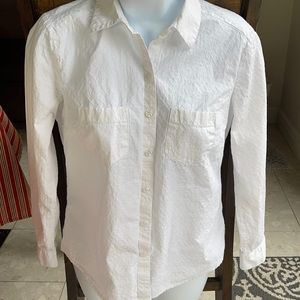 LOFT cotton white shirt
